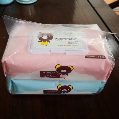 Cotton Wings Children's Hand and Mouth Unscented Wipes Baby High-Quality Kapok Wet Wipes