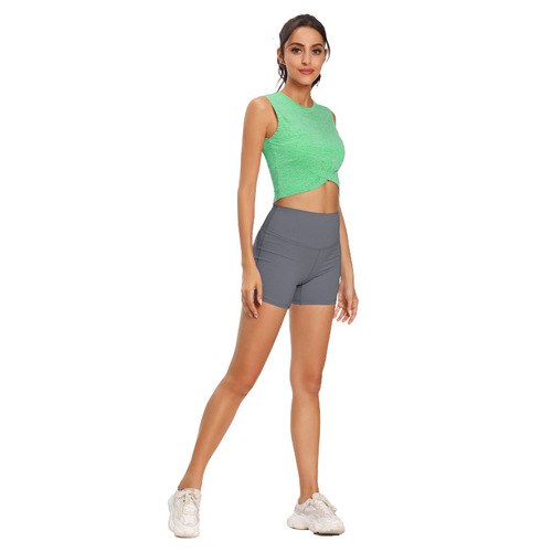 Women's Cation Sports Bra for Running and Fitness, Tank Top with Midriff Exposure, Sleeveless Yoga Top for Women