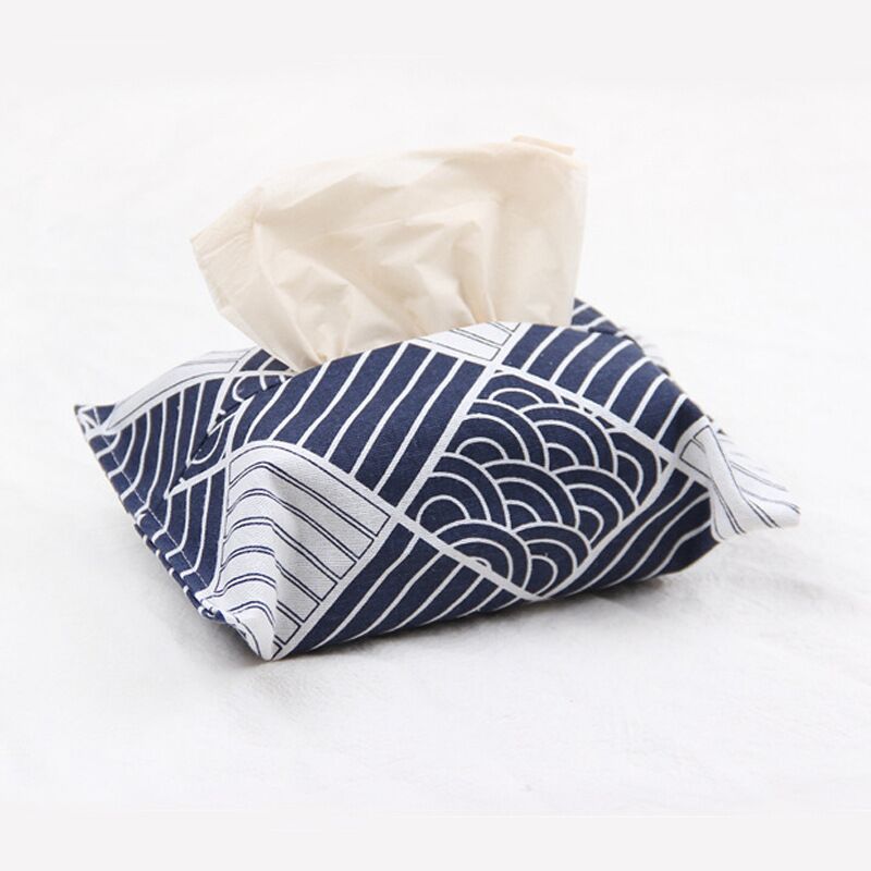 家居布艺创意棉麻纸巾套客厅纸巾袋车载抽纸袋餐厅抽纸巾盒纸E18