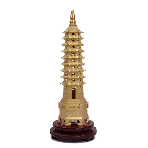 Manufacturer wholesale brass Wenchang Tower ornaments 9 floors 7 floors 13 floors home decorations desk decoration crafts students