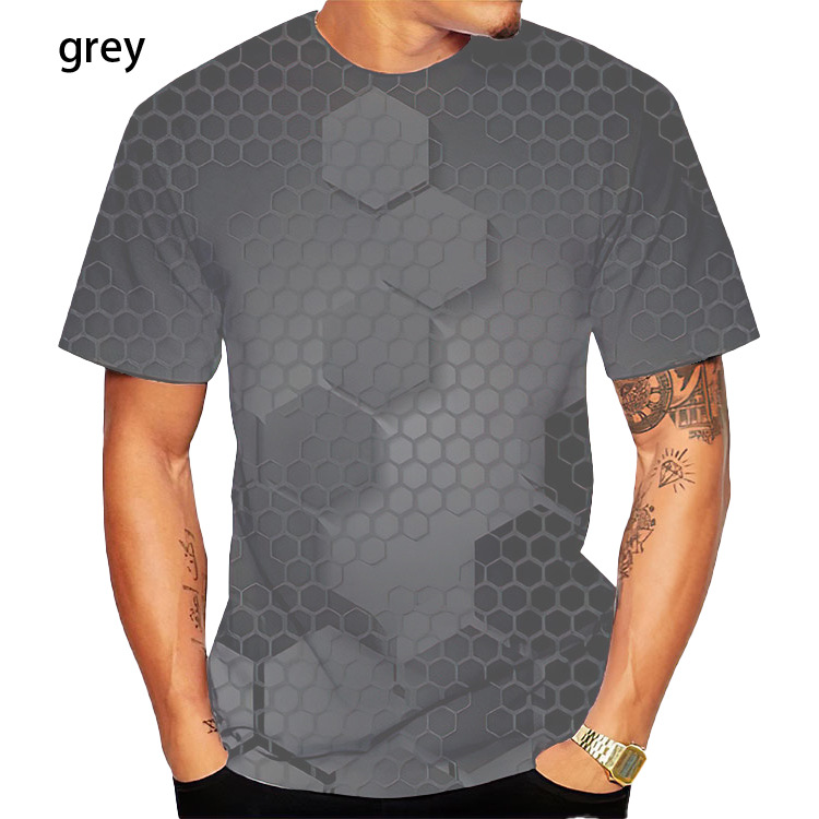 T-shirt d été imprimé en 3D camouflage - Ref 3427343 Image 26