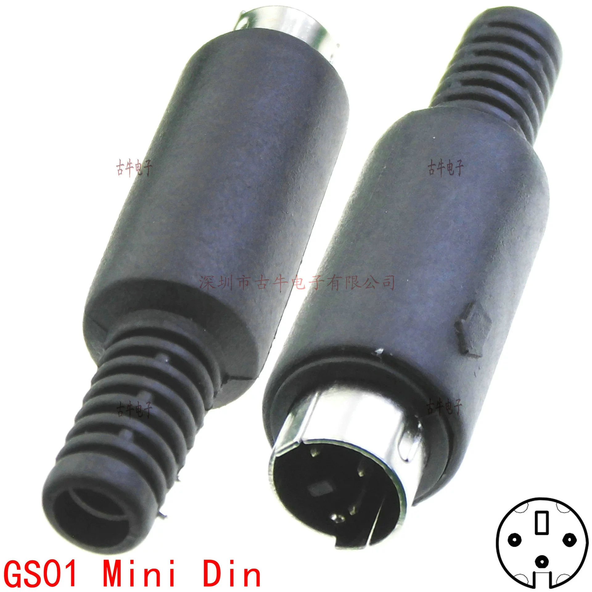 GS15 фабричный мини-гнездо 7P, мужской разъем MINI DIN 7P, медицинская вилка для медицинского оборудования
