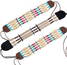 亚马逊爆款野人道具 印第安非洲土著人头饰 木珠项链手链头饰