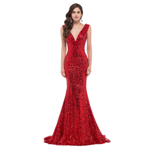 Evening Dresses cocktail party banquet dress vestido de banquete de cóctel Sell evening dress fishtail bud dress female worker