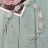 Chain from pearl, bag on chain, decorations, mobile phone