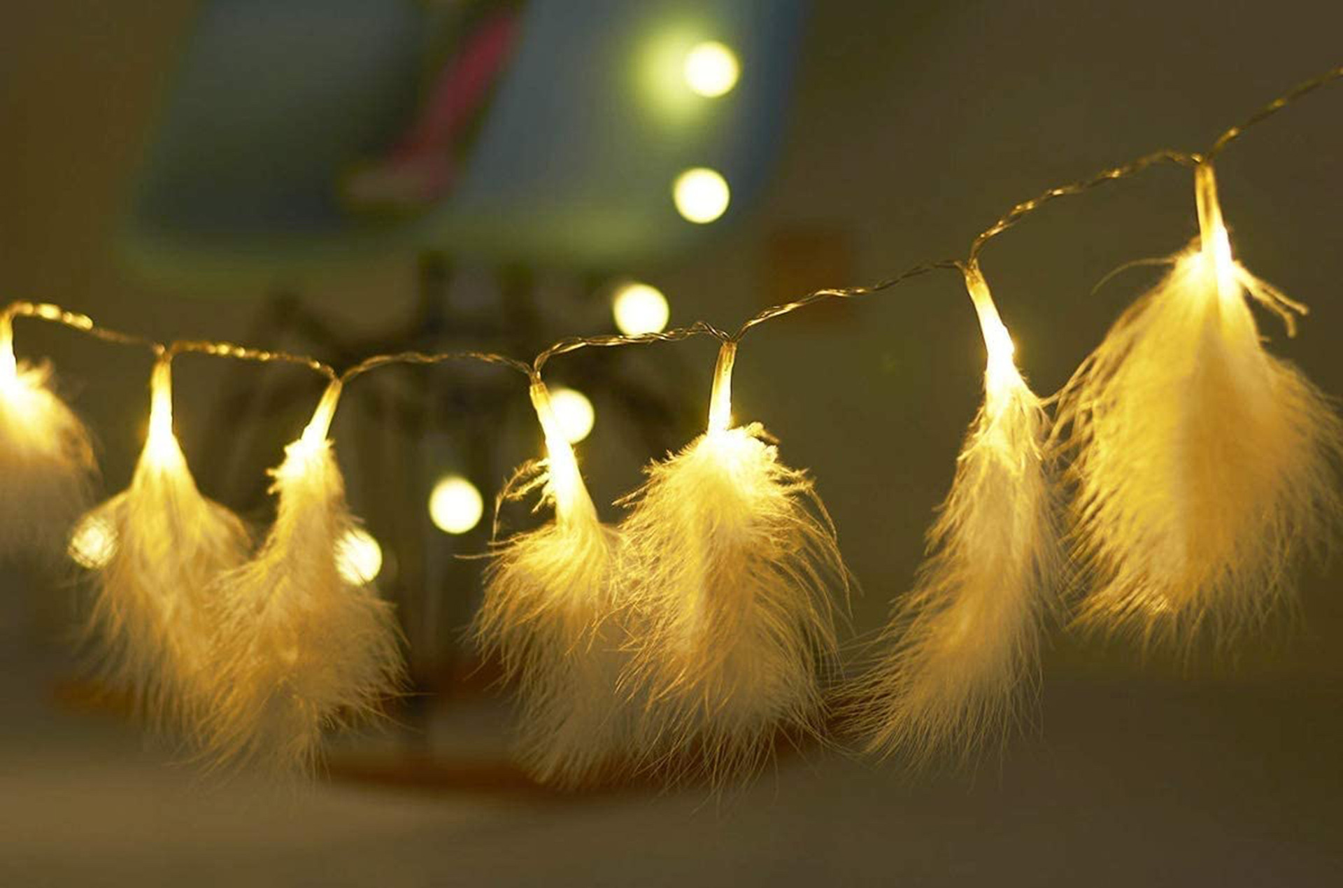 Casual Simple Style Feather Pvc Indoor Party Lightings display picture 1