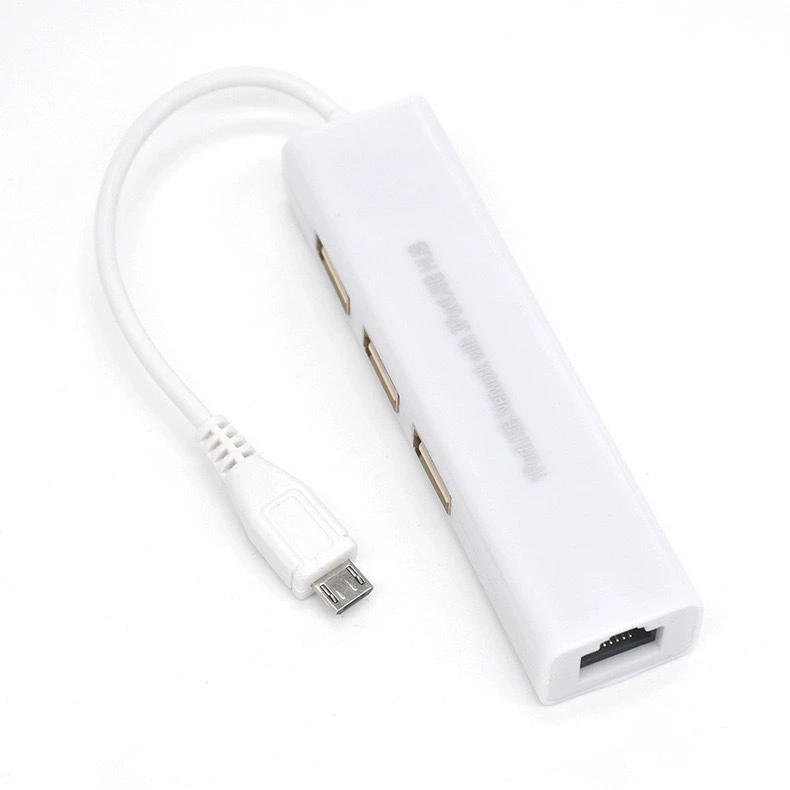 Android сетевой адаптер HUB планшет проводной V8, micro USB — RJ45 конвертер OTG Ethernet
