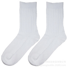 双针儿童学生棉袜子中筒纯色学生棉袜学生哥学生通用袜子厂家批发