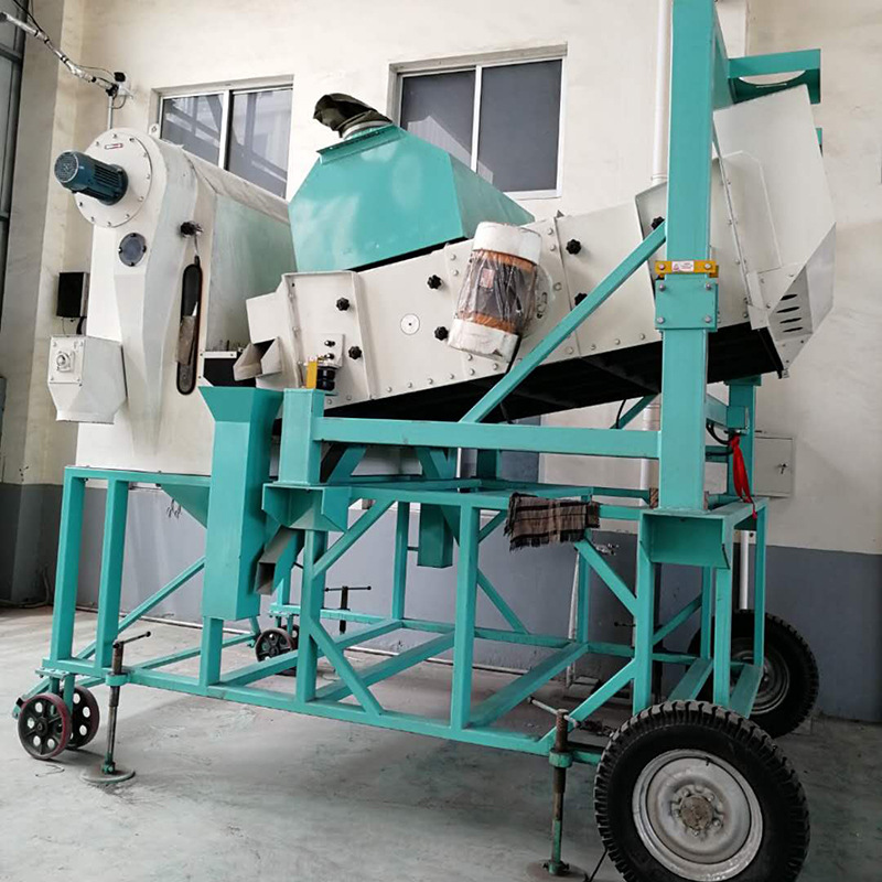 移动式粮食振动清理筛 用于饲料粮食颗粒物料等的筛选分离
