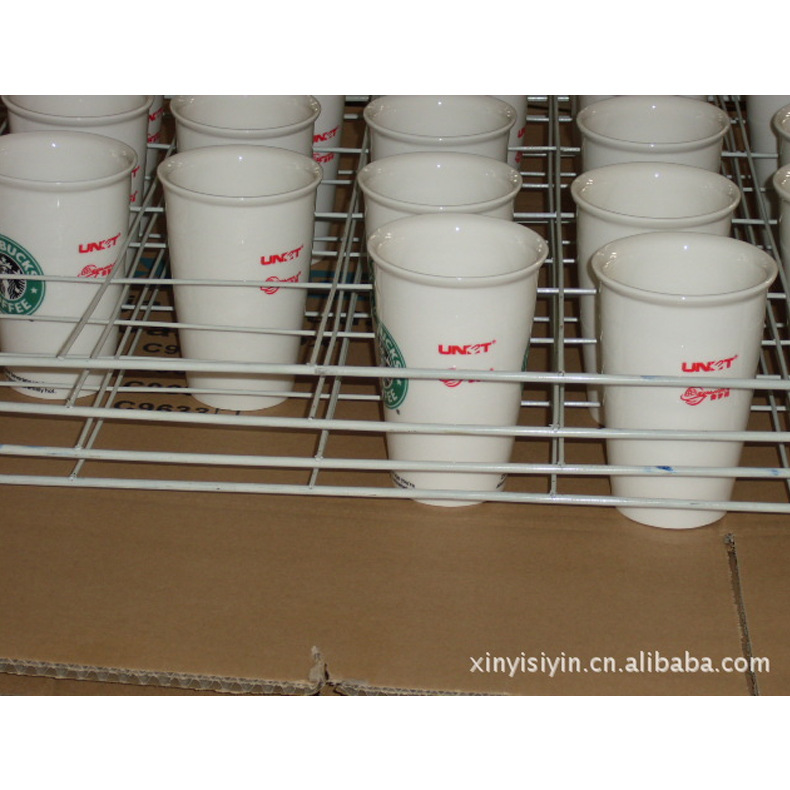 丝印玻璃杯 果汁玻璃杯 高白料玻璃杯丝网印刷LOGO字