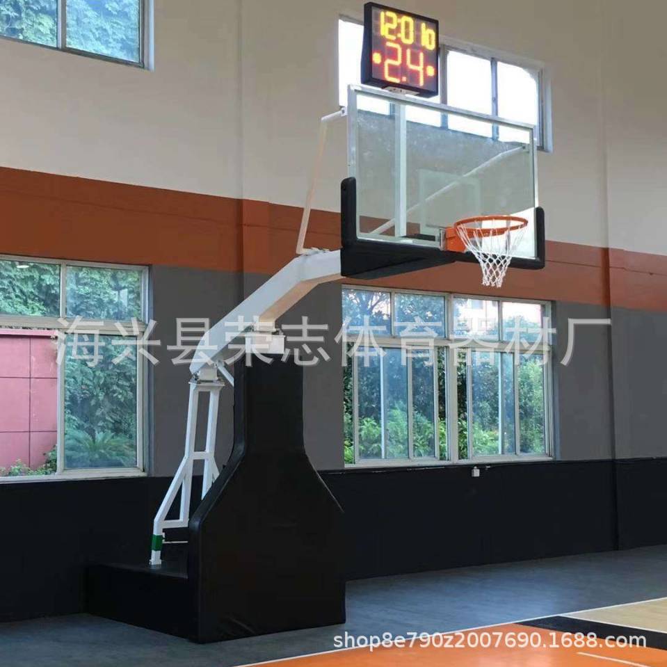 Manual Electric Hydraulic pressure Lifting move basketball stands outdoors indoor Venues NBACBA match major standard