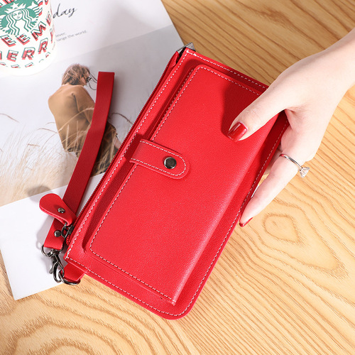 Factory direct sales new style bag women's long multi-functional zipper multi-card slot hand-held buckle zipper student wallet