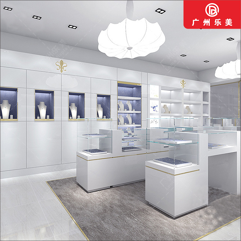 厂家车间实拍化妆品展示柜铁艺款式化妆品展厅展台厂家直销