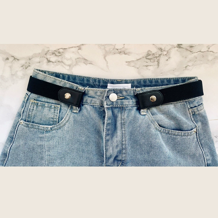 Men's elastic invisible belt, woven universal jeans