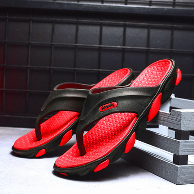 春夏新款男士大码户外沙滩人字拖鞋时尚个性东南亚虾皮货源鞋子男