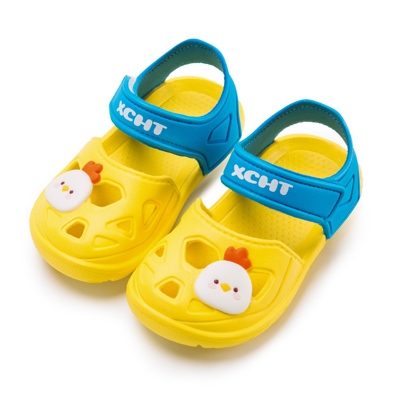 Xiucai Hutong Children's Sandals Slippers Summer Children's Hole Shoes Baby Beach Shoes Baotou Girls Children's Jelly Shoes