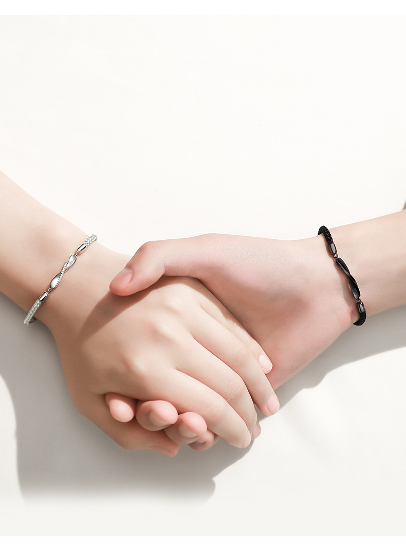 10g Weight Bracelets Classification 1 Piece Quantity Street Occasion 925 Sterling Silver Bracelets Simple Style
