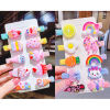 Children's hairgrip, set, cartoon hairpins, Korean style, no hair damage