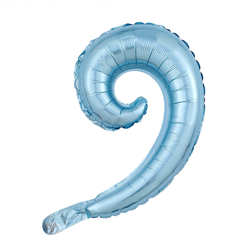 螺旋球单卷珠光蓝