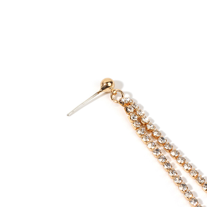 4g Weight Earrings Classification Housewarming, Anniversary, Business, Wedding, Travel, Birthday, Festival Occasion Women'S Gender Simple Style Style Gold Color Korea Simple Fairy Long Tassel Fashion Wild Claw Chain Earrings Wholesale Nihaojewelry 9