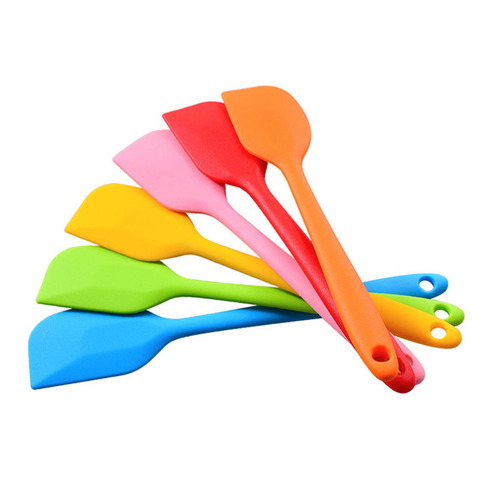 Thickened Small 21CM One-Piece Silicone Scraper Cream Butter Cake Baking Tool