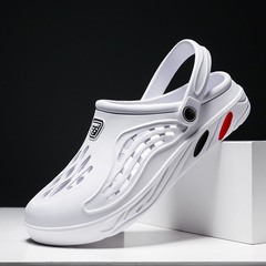 Foreign trade large size 4849 Crocs men's hollow breathable men's toe-cap sandals lightweight two-wear beach sandals and slippers