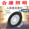 LED human body Induction Down lamp Embedded system Ceiling Aisle stairs Corridor hotel Garage Entrance Aisle Spotlight