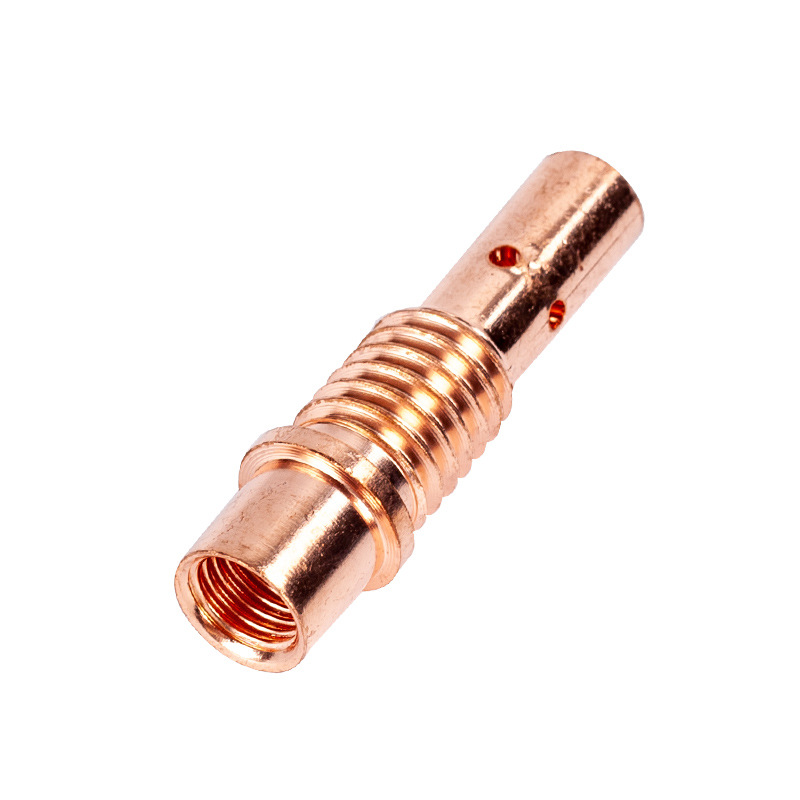 焊接15AK转180A连接体紫铜黄铜保护套二氧化碳气保焊枪配件连接杆