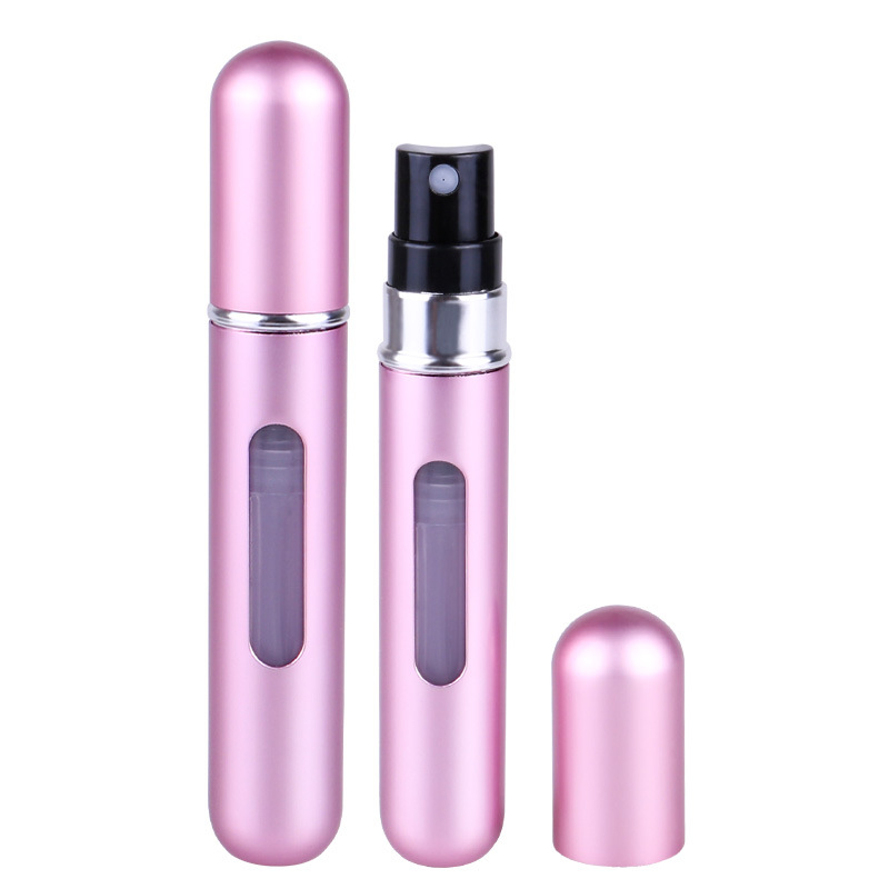 8ml de perfume sub-botella de llenado inferior redonda botella de spray de lápiz labial portátil de viaje Ciclo de alta gama