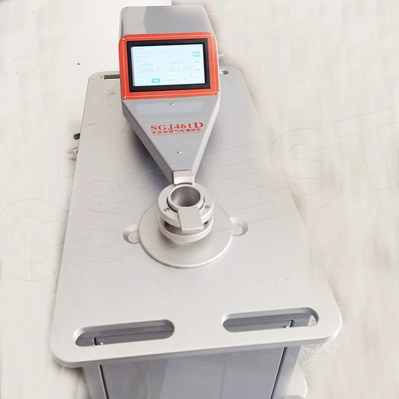 Полностью автоматический тестер воздухопроницаемости Ткани Тестер воздухопроницаемости