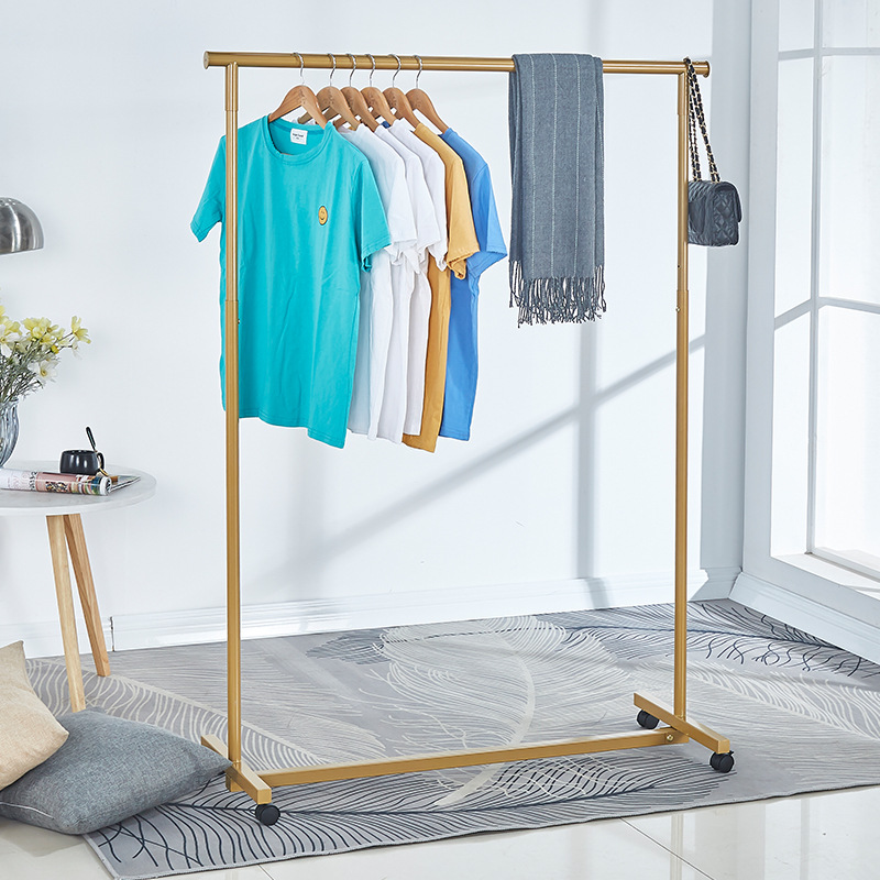 服装店展示架金色架落地中岛架男女装店货架鞋包架装饰衣服挂衣|ms