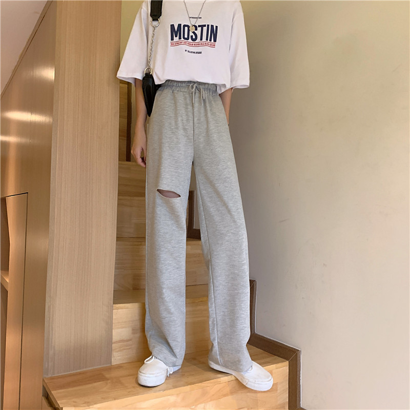 Damen Freizeithose Aus Baumwolle Mit Gummizug Für Den Sommer_voghion.com