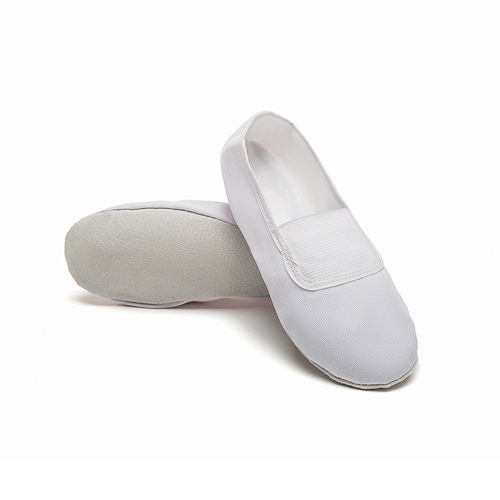 Adult children's gymnastics shoes, dance shoes, ballet shoes, yoga shoes, soft-soled cat claw white teacher dance shoes