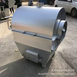 液化气款30斤坚果炒货机 不锈钢内胆滚筒炒料机 多功能黄豆翻炒机