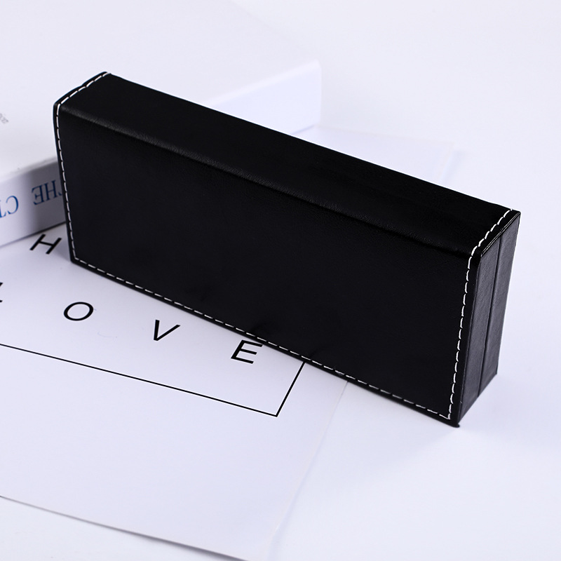 Embalaje de regalo de negocios personalizado caja de cuero caja de papelería en stock caja de lápiz embalaje caja de regalo personalizada regalo del día del maestro