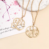 Necklace with letters, metal accessory, wholesale, suitable for import, internet celebrity