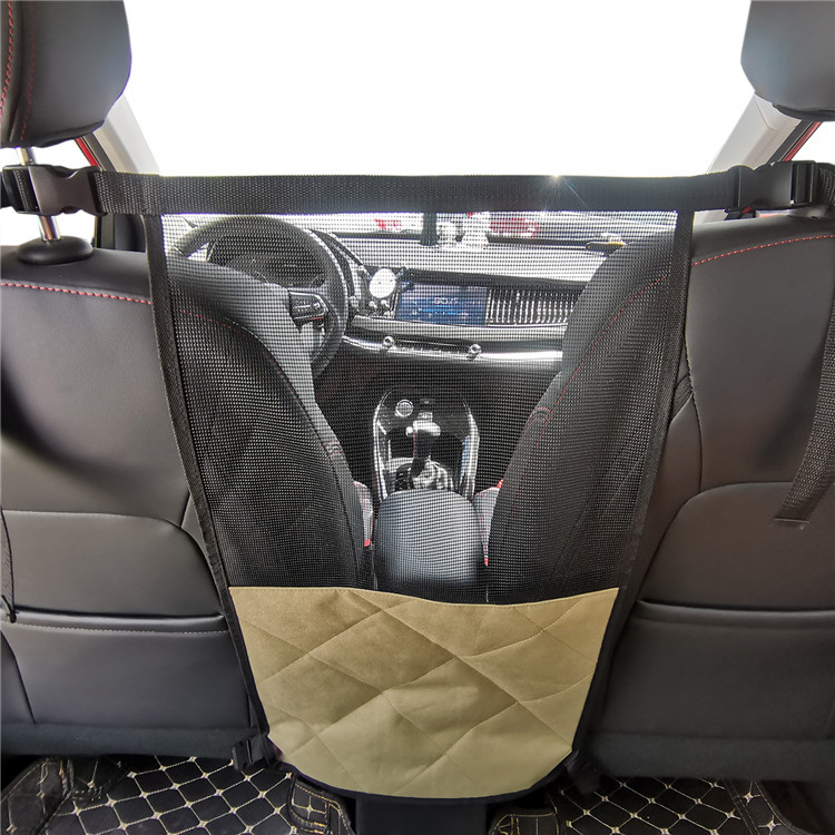 跨境厂家一件代发绗棉车载宠物隔离网汽车后排宠物隔离网安全网