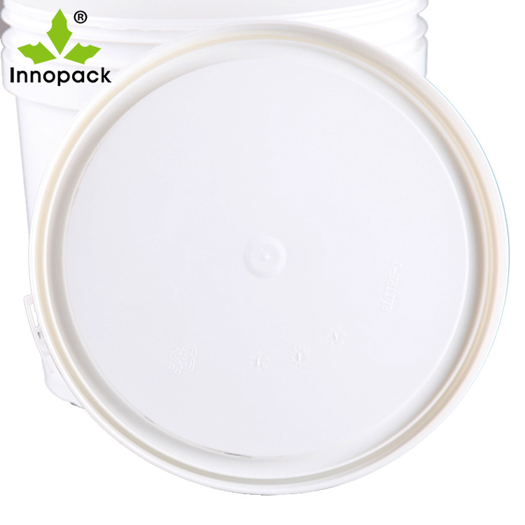 1L/2L/3L/4L/5L/6L/7L/8L/9L/10L塑料食品级白色款圆桶