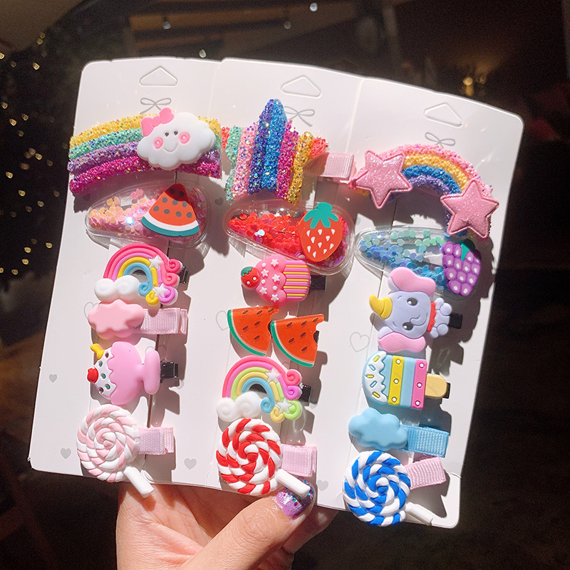 Korean Children's  Cute Candy Color  Rainbow Hairpin display picture 2