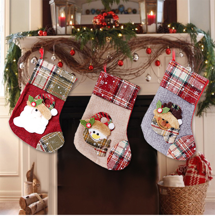 Christmas Santa Claus Snowman Nonwoven Party Hanging Ornaments display picture 1