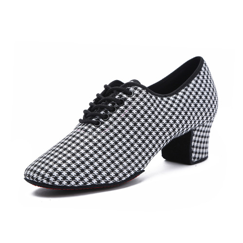 Women's Latin dance shoes, medium high heels, yoga dance practice shoes, square ballroom dance shoes, teacher shoes