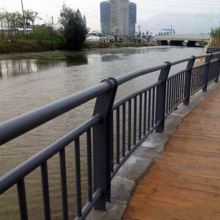 工厂河堤工程隔离河道道路护栏景观景区路不锈钢护栏灯光桥梁护栏