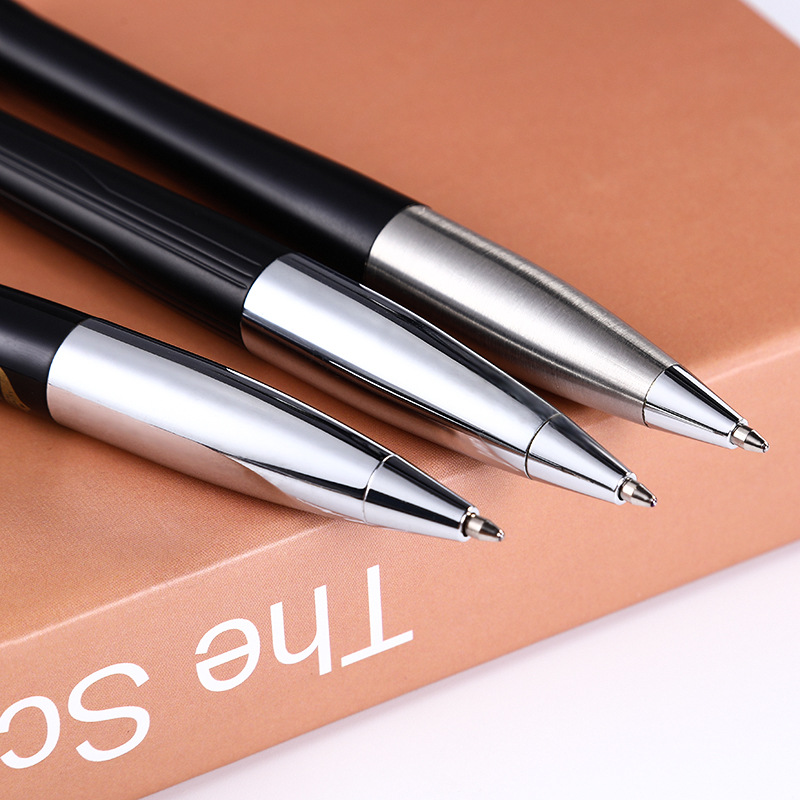 Suministro directo de fábrica de negocios bolígrafo pluma de metal logotipo personalizado firma de metal pluma de aceite pluma de regalo de negocios
