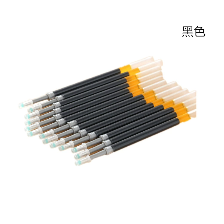 0.5黑色按动笔芯K35子弹头红色蓝色办公签字笔碳素中性水笔芯