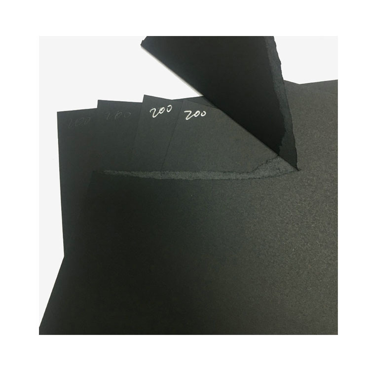 230g黑卡纸 高平滑 拉力好 颜色稳定 纸芯黑 木浆黑卡纸 300160克