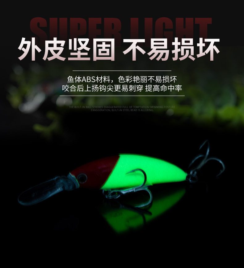 6 Colors Shallow Diving Minnow Fishing Lures Sinking Minnow Baits Fresh Water Bass Swimbait Tackle Gear