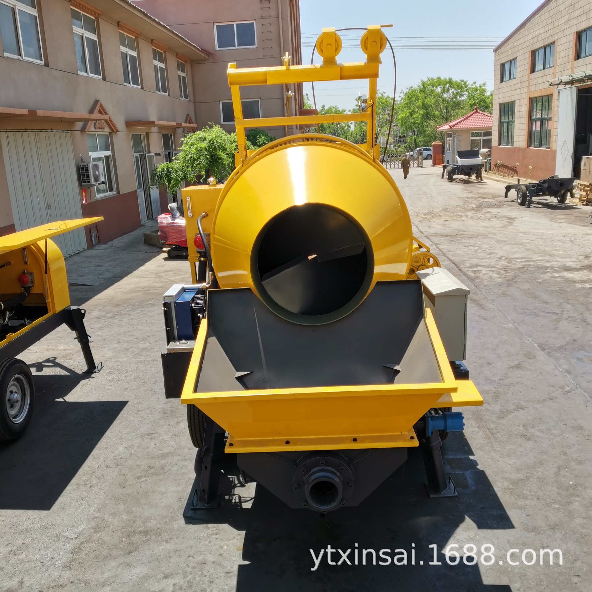 500滚筒搅拌 混凝土搅拌40输送泵 搅拌输送一体机 带100管道