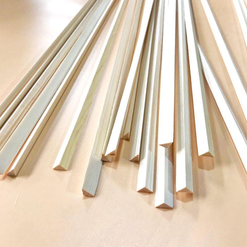 桐木松木等腰三角形木条DIY模型压窗木条拍摄道具装饰线条