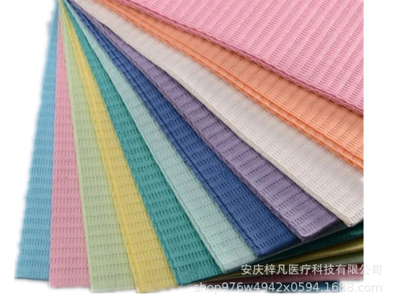 厂家直供消毒灭菌牙科垫 铺单 方巾 围巾牙科卷一次性床单围兜