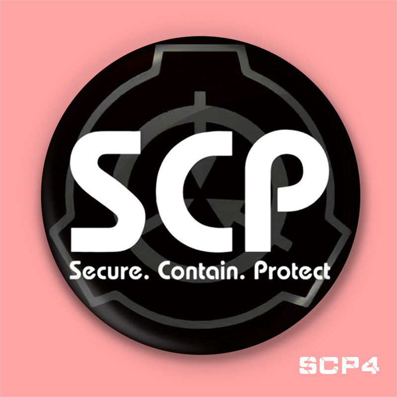 Insignia de la barra de La Fundación SCP ALPHA Red mano derecha Mobile Task Force corredor delantero personalidad anime insignia